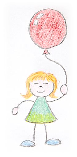 Kind mit Ballon